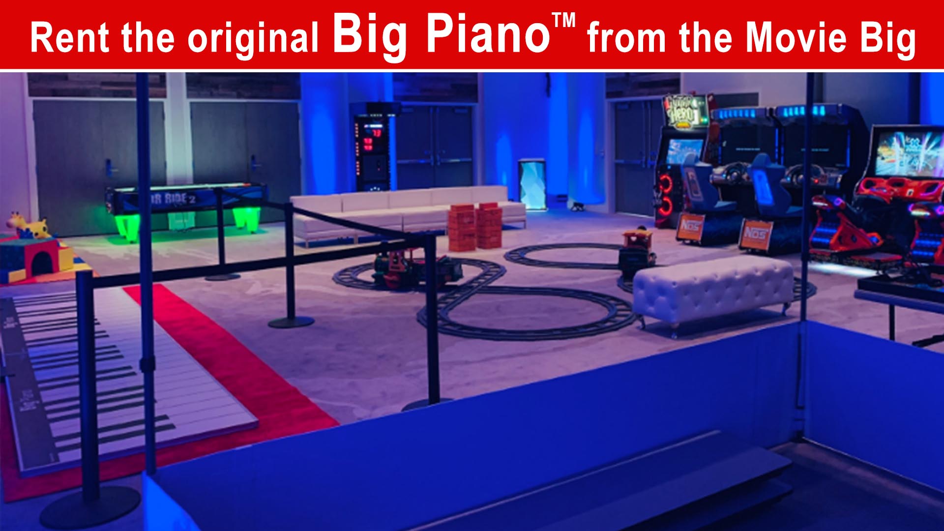 giant walk on piano party rental in florida